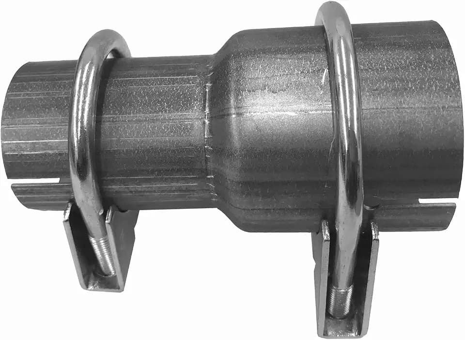 Rohr Reduzierstück Ø 40 45 50 55 60 65 70 75 mm Auspuff Adapter+2 Schellen (Ø 40 mm auf Ø 55 mm (innen))