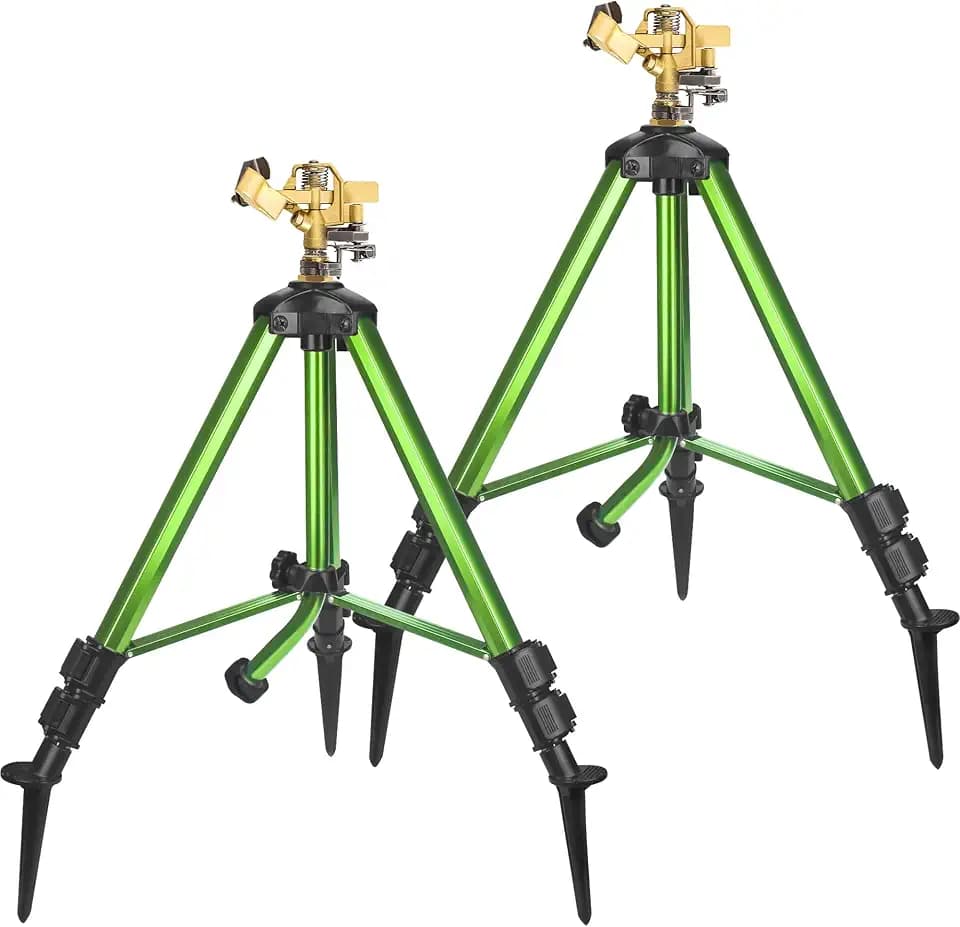Triumpeek 2 Pack Impact Sprinkler on Tripod Base with Stakes