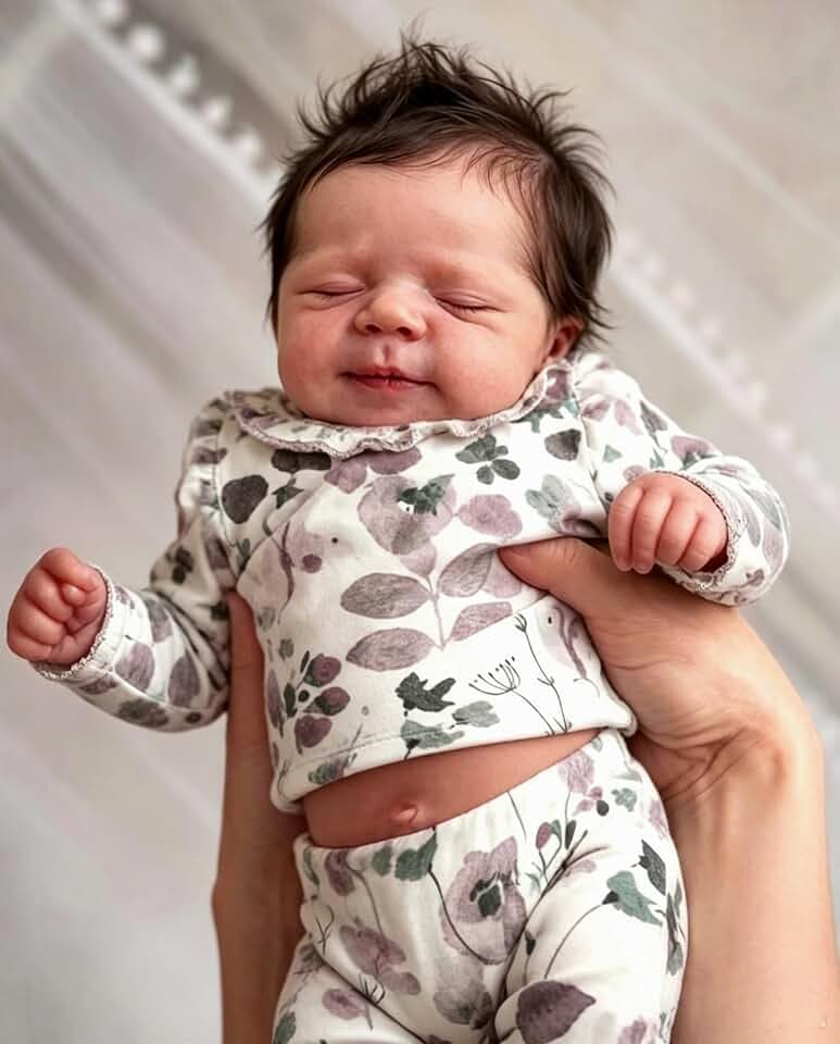 Zero pam Reborn Baby Lebensecht, Reborn Baby Mädchen-48CM Babypuppen Wie Echte, Reborns Puppen Lebensecht, Reborns Puppe Mit Haaren