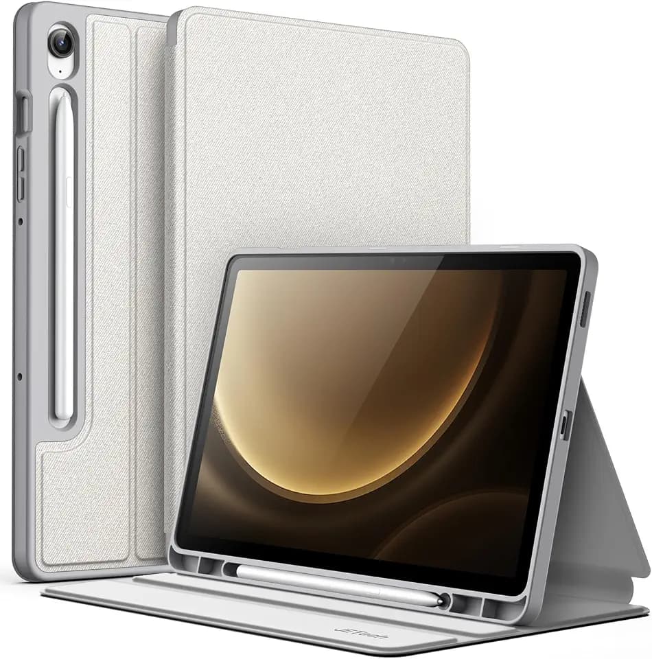 JETech Folio Case for Galaxy Tab S10 Lite/S10 FE/S9 FE 10.9", Silver
