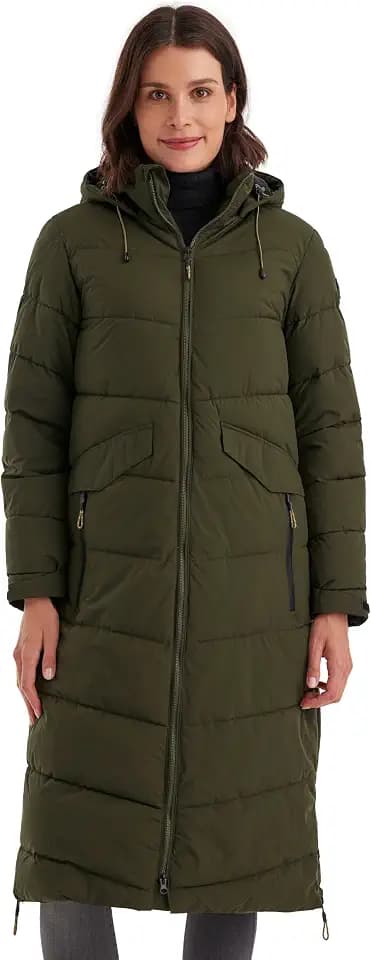Killtec Damen Kow 62 Wmn Qltd Ct Wintermantel/Mantel in Daunenoptik mit Kapuze