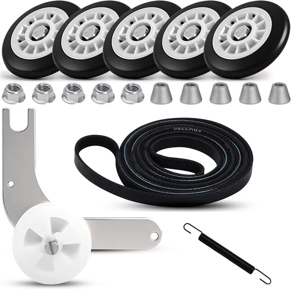 Upgraded (5-Wheel) 5304523155 Dryer Repair Kit for Electrolux Frigidaire