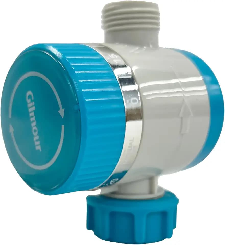 Gilmour Single Outlet Mechanical Water Timer for Garden Hose, Irrigation Timer for Sprinklers and Drip Lines, Blue