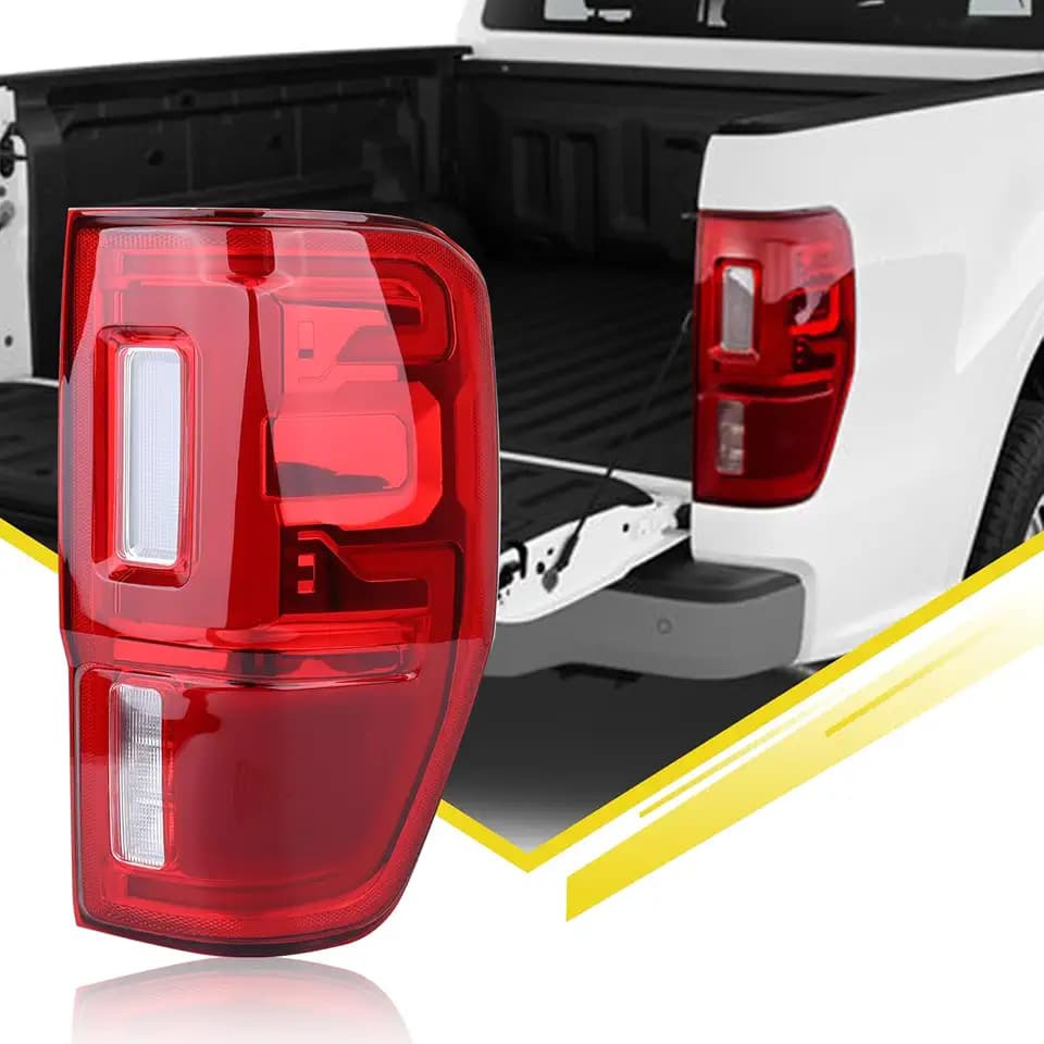 LED Tail Light Assembly Rear Lamps with Blind Spot (Module not Included) for 2019 2020 2021 2022 2023 Ford Ranger KB3Z-13404-G (Right Passenger Side)