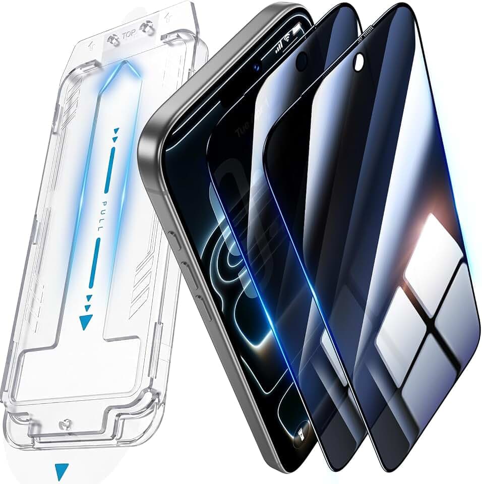 UniqueMe für iPhone 17 Pro Max für Panzerglas Sichtschutz - 2 Stück