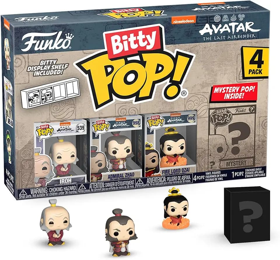 POP Funko Bitty 4 Pack: Avatar: The Last Airbender - Iroh & More