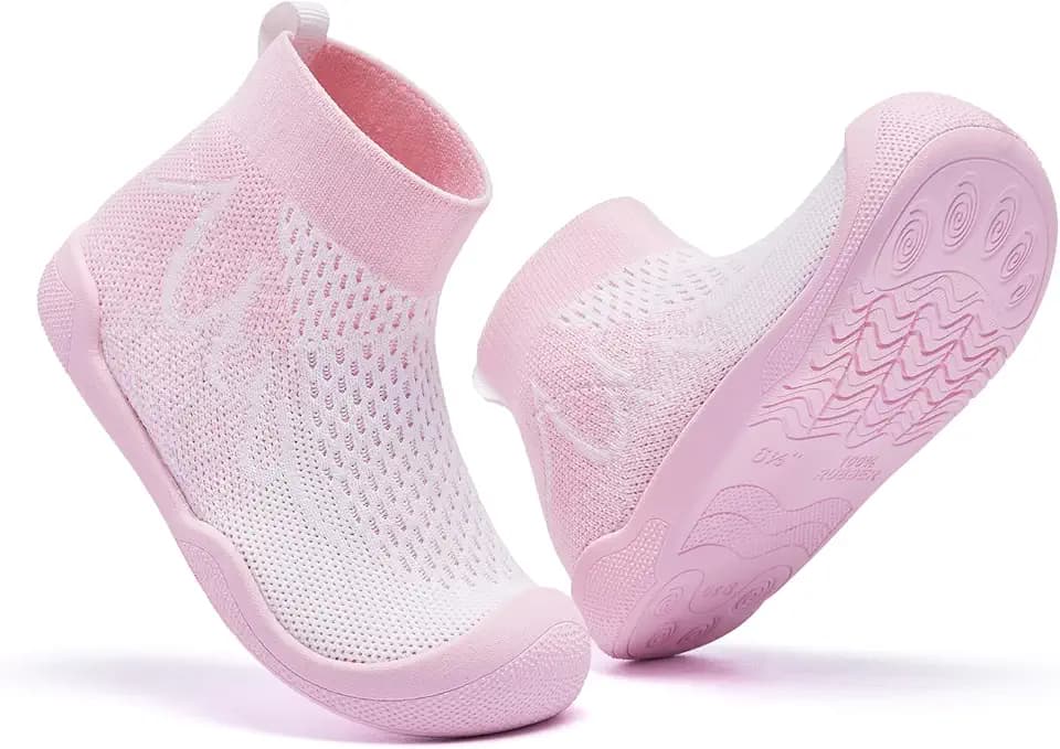 Children's Socks Wrestling Shoes Breathable and Non Slip Tennis Shoes Barefoot Sneakers with Arch Support and Toe Protection Washable Size:6-12