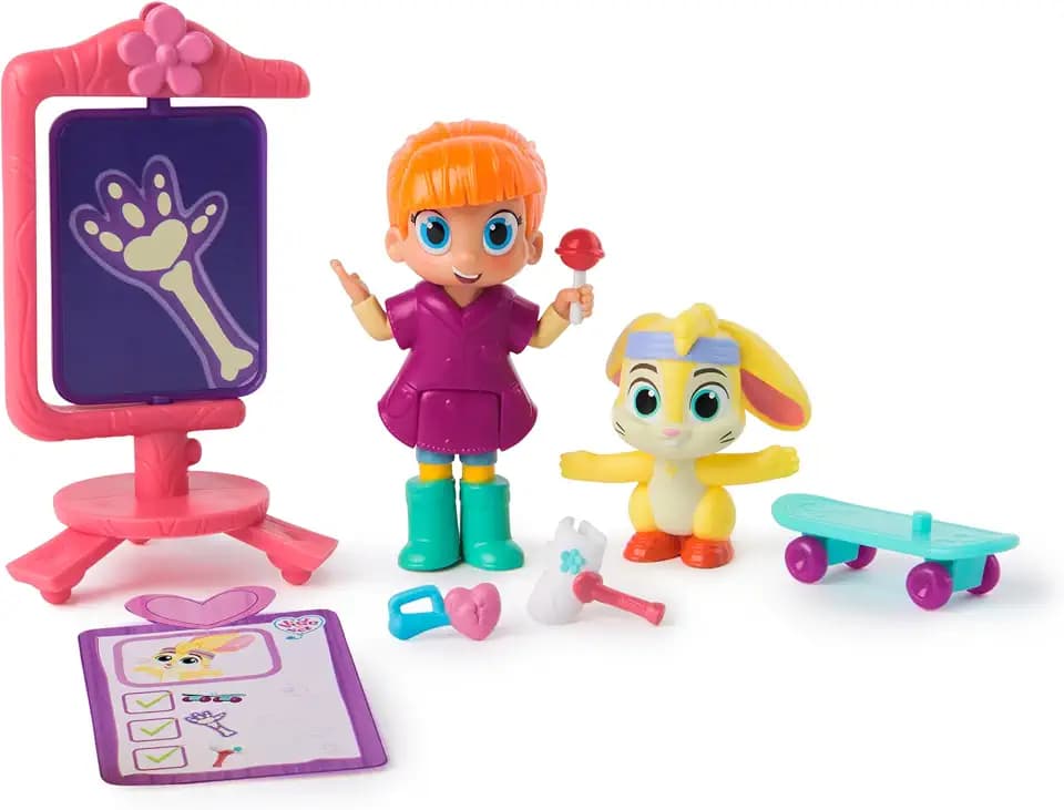 Vida the Vet Zag's Cast & Care Pack with Life & Zig Zag Action Figuren & Doctor Kit Zubehör, Kids Toys for Girls & Boys Ages 3 und Up, Einheitsgröße (Spin Master 6071397)
