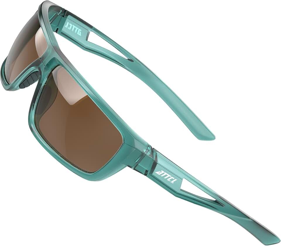 ATTCL Sonnenbrille Herren Polarisiert Sport UV400 TR90 Wrap-Around Leicht
