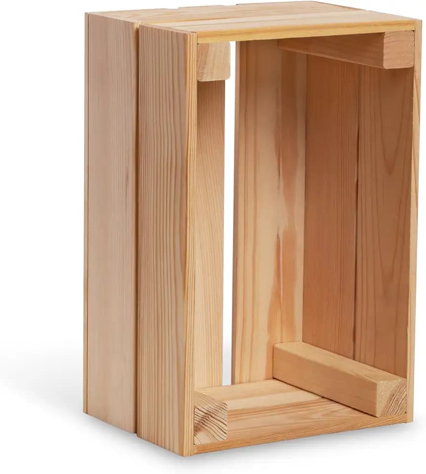 Holzkiste klein 1 Stück 30x20x15cm – Weinkiste Holz – Natur