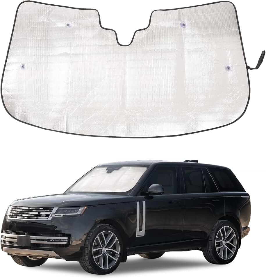 Windshield Sunshade for Land Rover Range Rover L460 2023-2025 Front Window Sun Shade Foldable Reflective Sun Visor Custom Sunscreen UV Blocker Privacy Protector HeatShield Keep Your Car Cooler