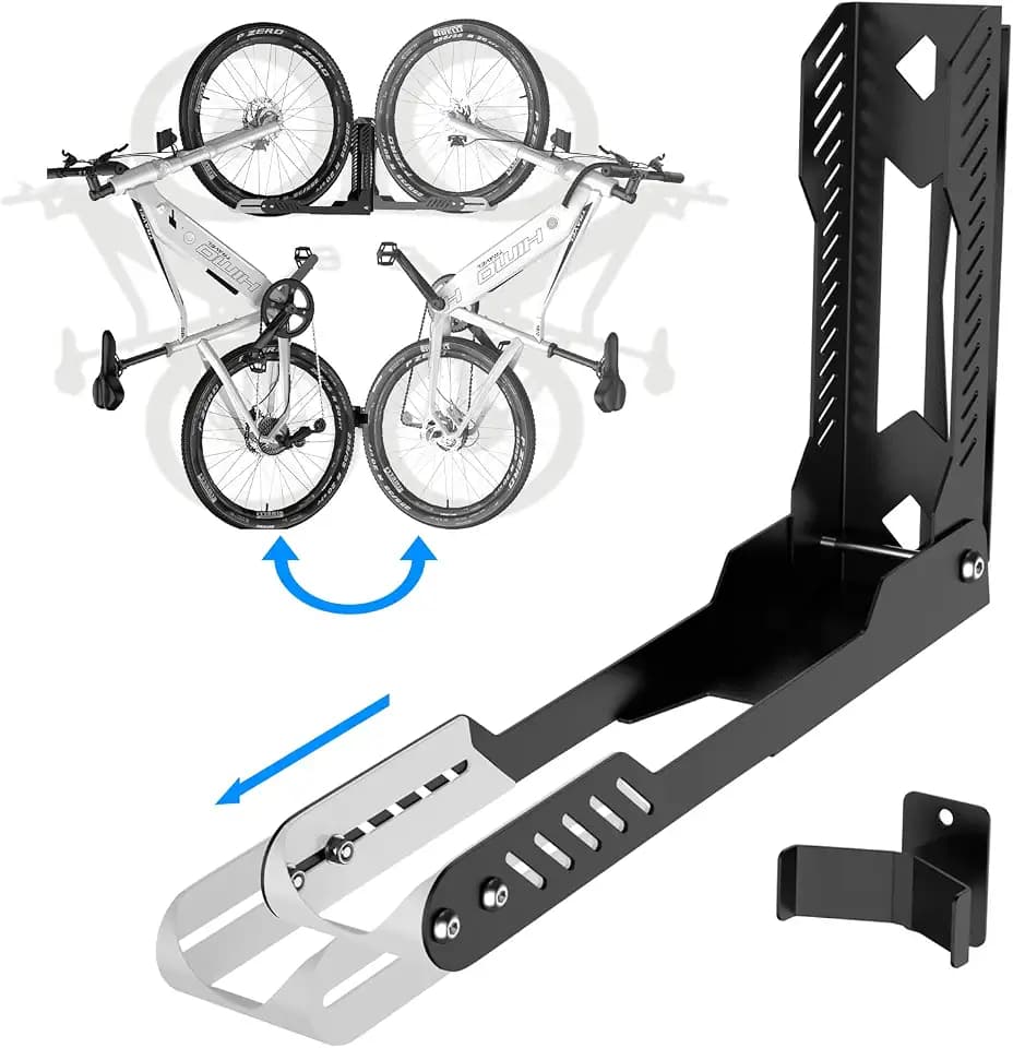 IMAYCC Schwenkbare Fahrrad Wandhalterung, Fahrradhalterung Wand für MTB, Gravel Bike & E-Bike bis 40kg – Kein schweres Heben, Fahrradständer platzsparend für Garage & Keller