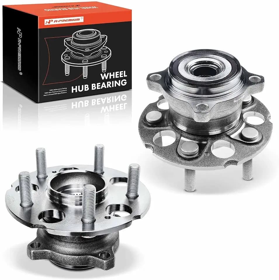 A-Premium 2 x Rear Wheel Bearing and Hub Assembly with 5-Lug
