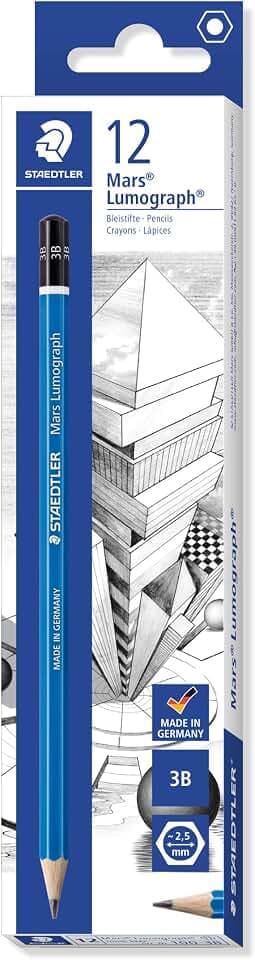 STAEDTLER Mars Lumograph 100 Zeichenstifte – 3B, 12er Set