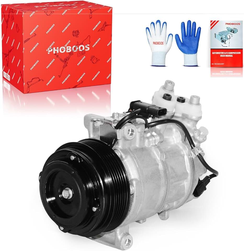 PHOBOOS A/C Compressor with Clutch Compatible with Mercedes-Benz