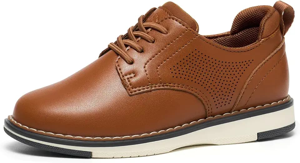 GINNI Boys Dress Shoes Slip On Casual Oxford Sneakers