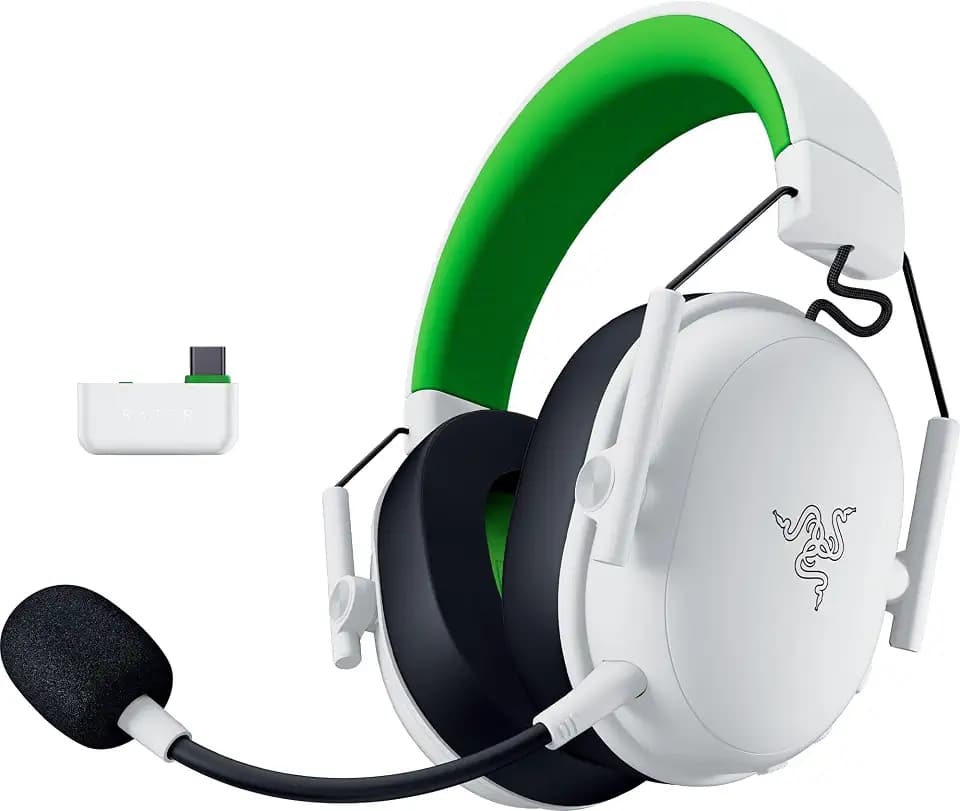 Razer BlackShark V3 X HyperSpeed Xbox - Kabelloses E-Sport Gaming Headset - Ultra leicht 270 g - Triforce 50mm Treiber - Abnehmbares Mikrofon - HyperSpeed 2,4 GHz & Bluetooth - Xbox/PC | Weiß