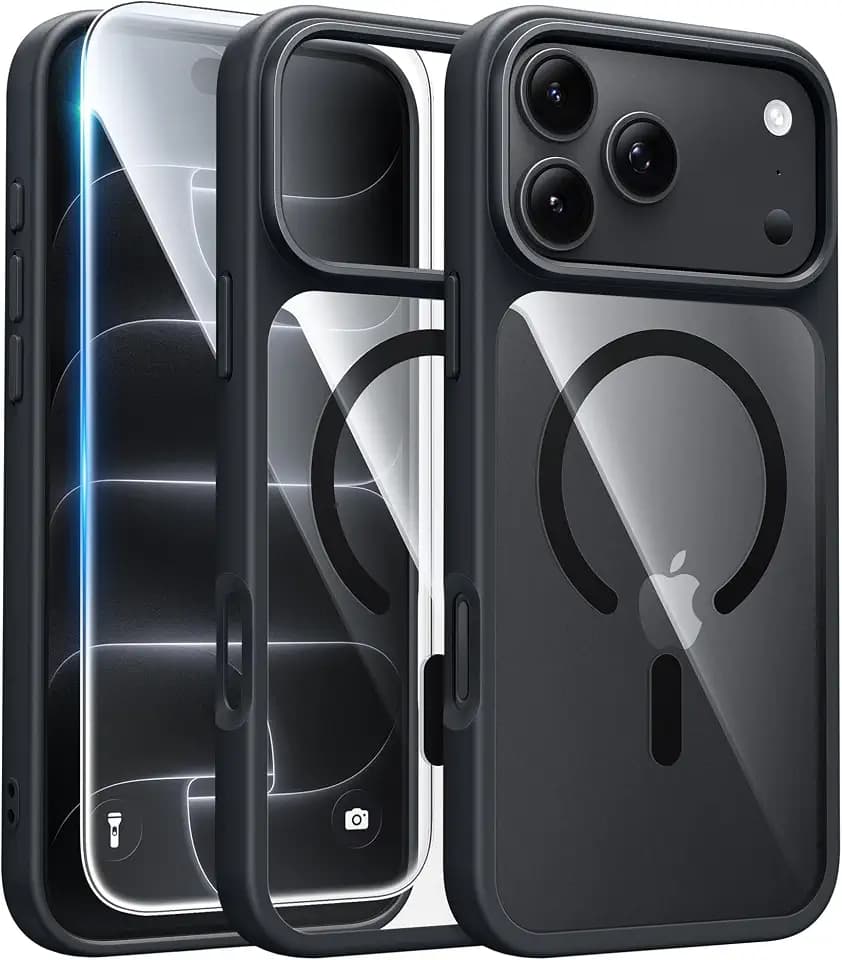 FNTCASE for iPhone 18 Pro Max Case / 17 Pro Max Clear Case Fit for Magsafe
