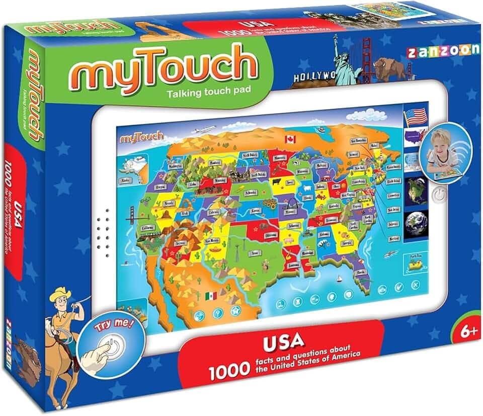 Zanzoon myTouch USA Map Game - 1000 Facts, States & Capitals
