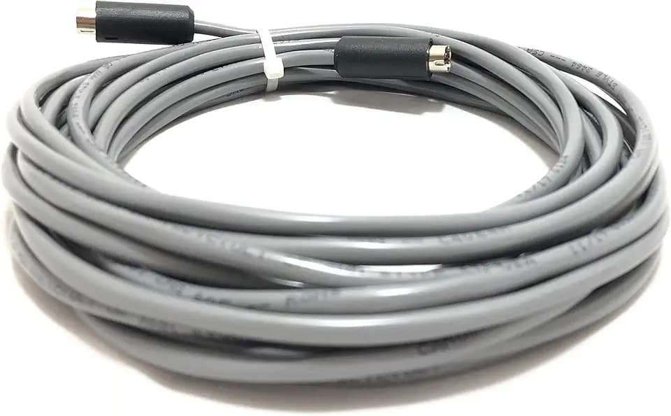 50' VISCA Daisy Chain Cable VISCA RS232 Cable for Sony, PTZ Optics, and Other VISCA Compatible Cameras (8 Pin Mini Din to 8 Pin Mini Din) - Made in The USA