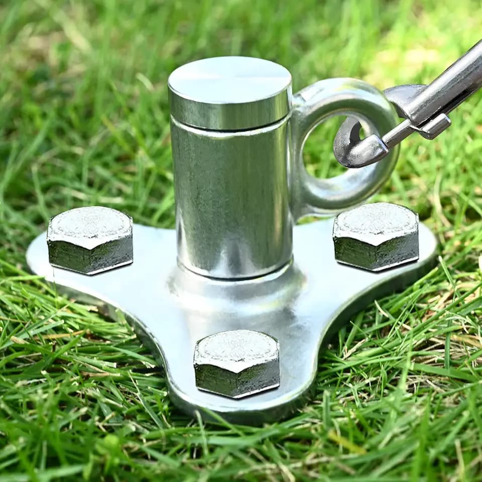 iklekione Dog Tie Out Stake, 304 Stainless Steel Outdoor Anti-Rust Dog Run
