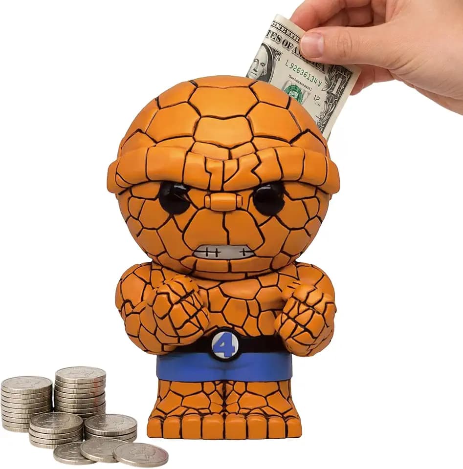 Marvel - Fantastic Four - Thing PVC Coin Bank | Official Licensed Merchandise