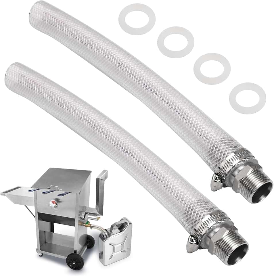 2 Pack Fryer Drain Extension Hose Compatible with Bayou Classic