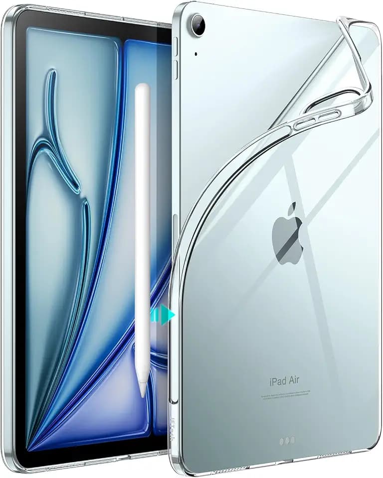 JETech Clear Case for iPad Air 11" M4/M3/M2 & iPad Air 5/4 10.9", Clear