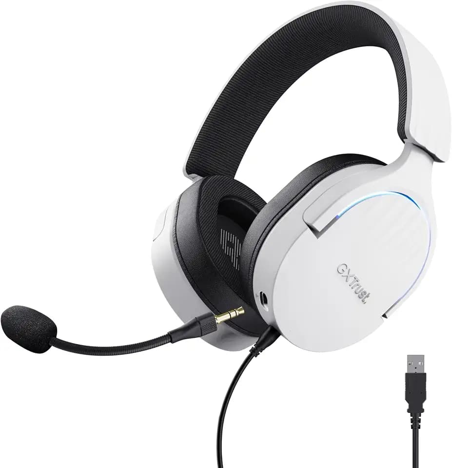 GXTrust Fayzo Gaming Headset USB 7.1 Surround Sound, Weiß
