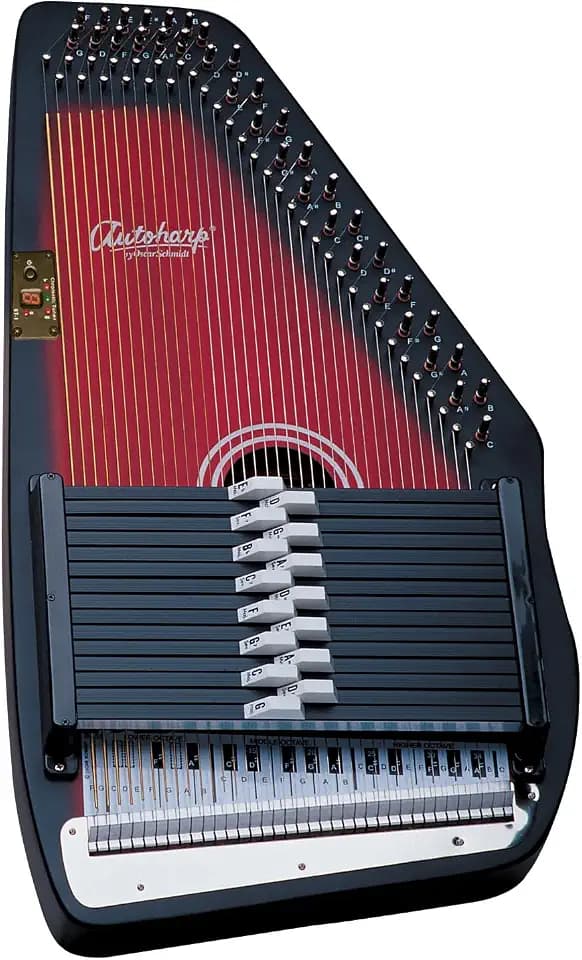 Oscar Schmidt OS15B 15 Chord Acoustic Auto Harp. Tobacco Sunburst