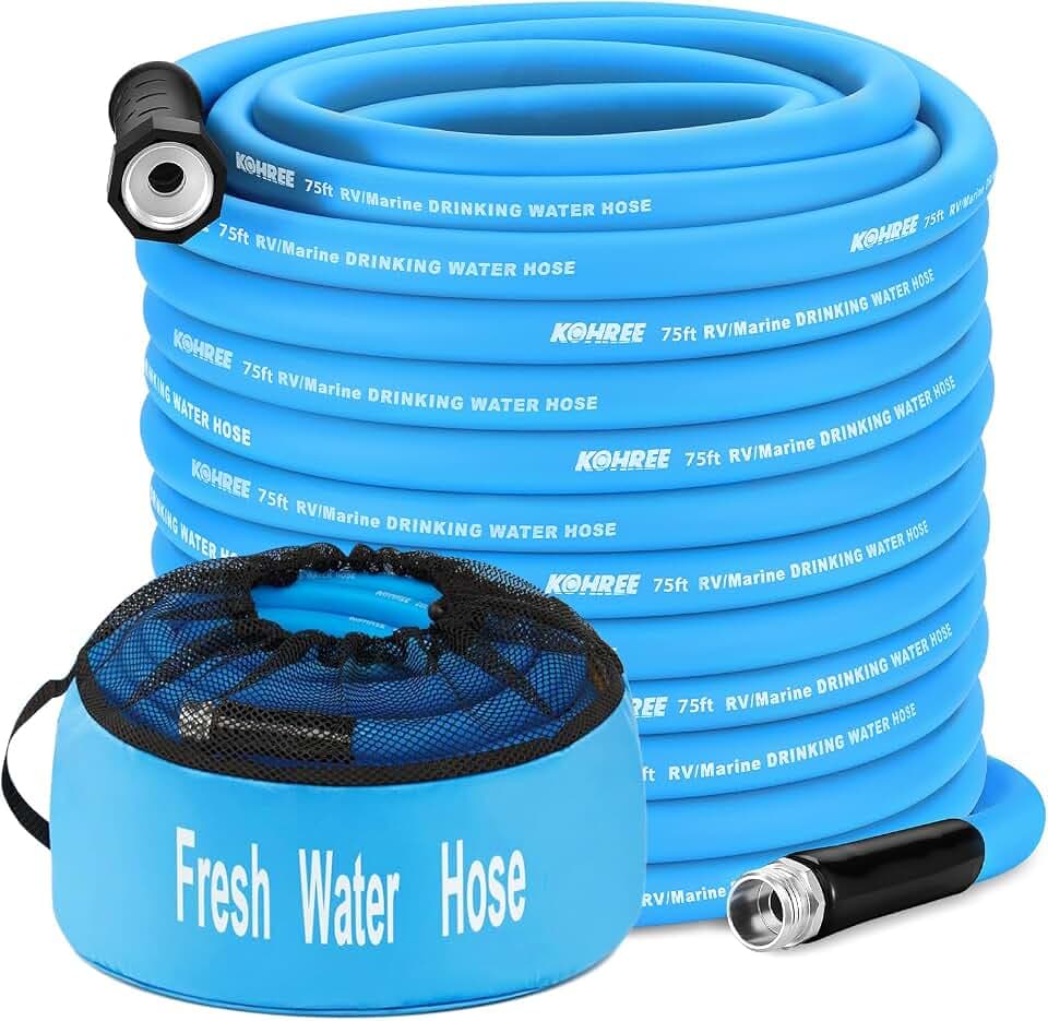 Kohree 75 FT RV Water Hose, 5/8'' Premium Drinking Water Hose, No Odor