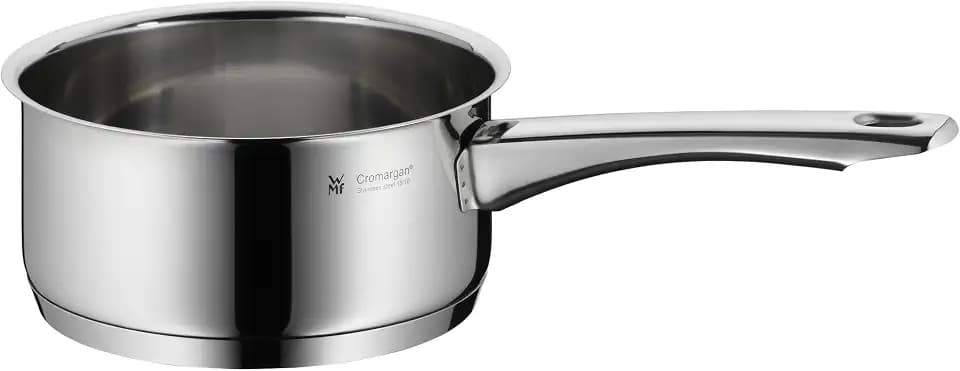 WMF Astoria Stielkasserolle 16cm ohne Deckel, kleiner Topf 1,5l, Kochtopf klein, Nudeltopf, Milchtopf Induktion, Cromargan Edelstahl poliert, unbeschichtet