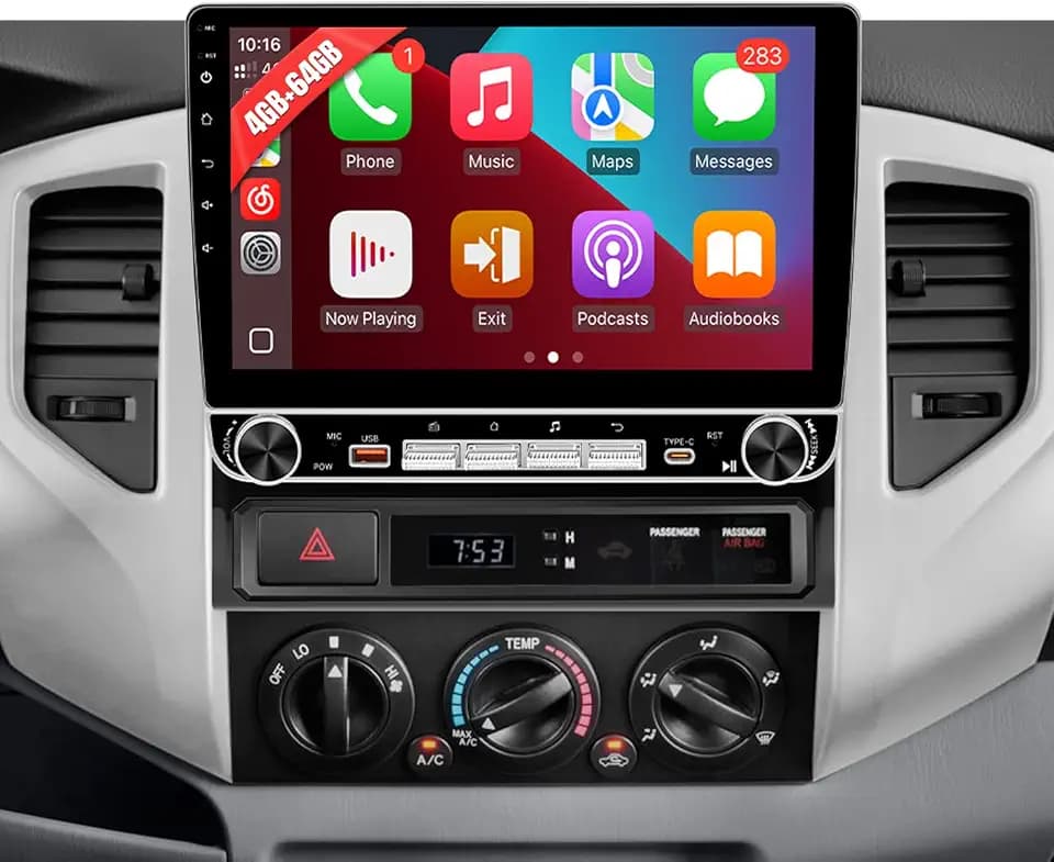 10.1" 4+64G Car Radio Stereo for Toyota Tacoma 2005-2015 Screen