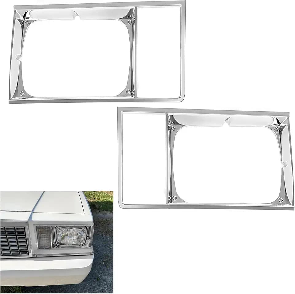 HECASA Headlight Bezels Compatible with 1978-1979 Malibu El Camino