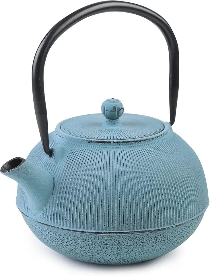 IBILI - Teekocher aus Gusseisen Negara, 0,8 Liter, innen emailliert, geeignet für Induktionsherde