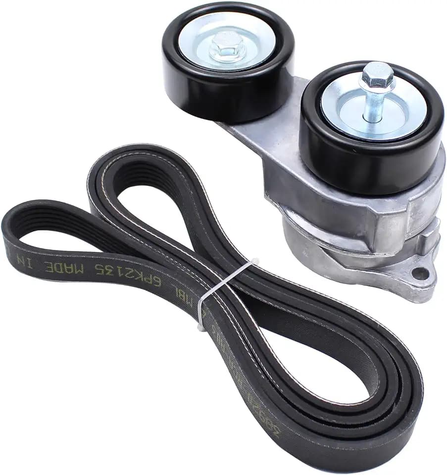 NewYall Belt Tensioner and Serpentine Belt for Honda Acura