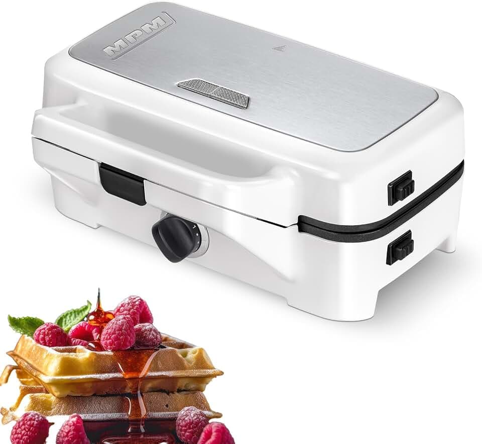 MPM Sandwichmaker 3 in 1 mit Wechselplatten, 1200 W, Thermostat