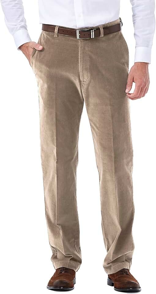 Haggar Men’s Classic Fit Premium Stretch Corduroy Pant