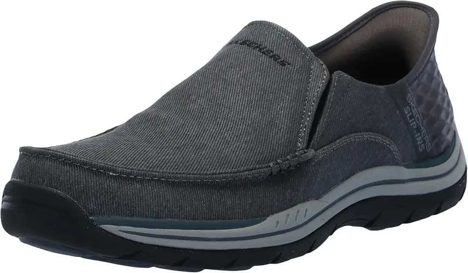 Skechers Men's USA Expected - Cayson Moc Toe Canvas Slip-Ins
