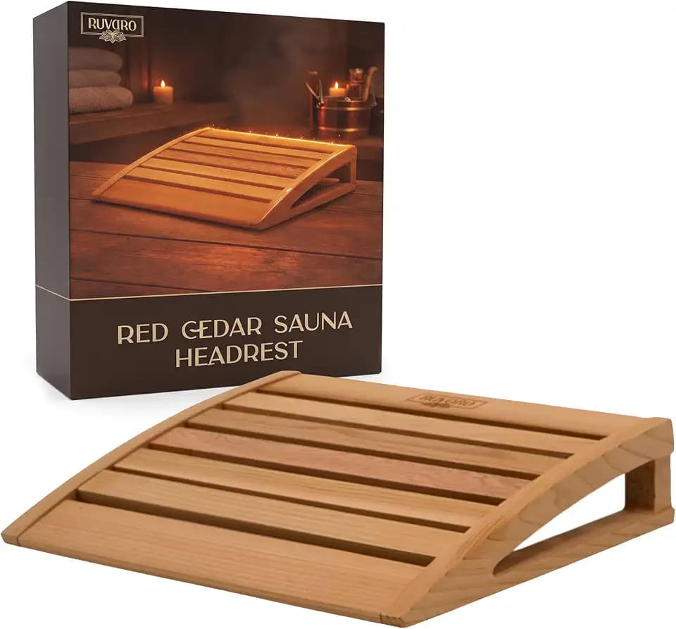 Sauna Headrest Pillow – Canadian Red Cedar Ergonomic Support