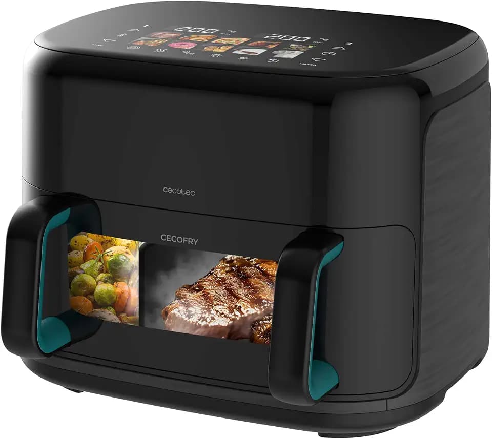 Cecotec Heißluftfritteuse ohne Öl Cecofry&Grill Smokin'Prime 11000 mit 11 L