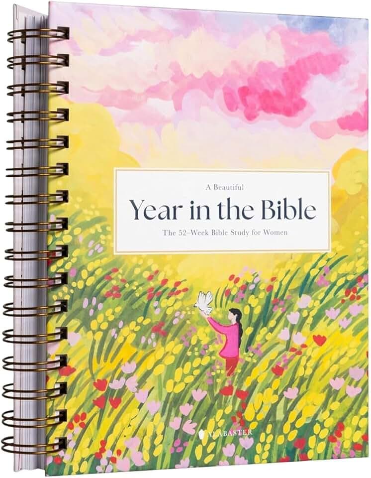 Shirene A Beautiful Year in the Bible: The 52-Week Bible Study for Women, 52 Week Christian Journal Lady Religious Notebook