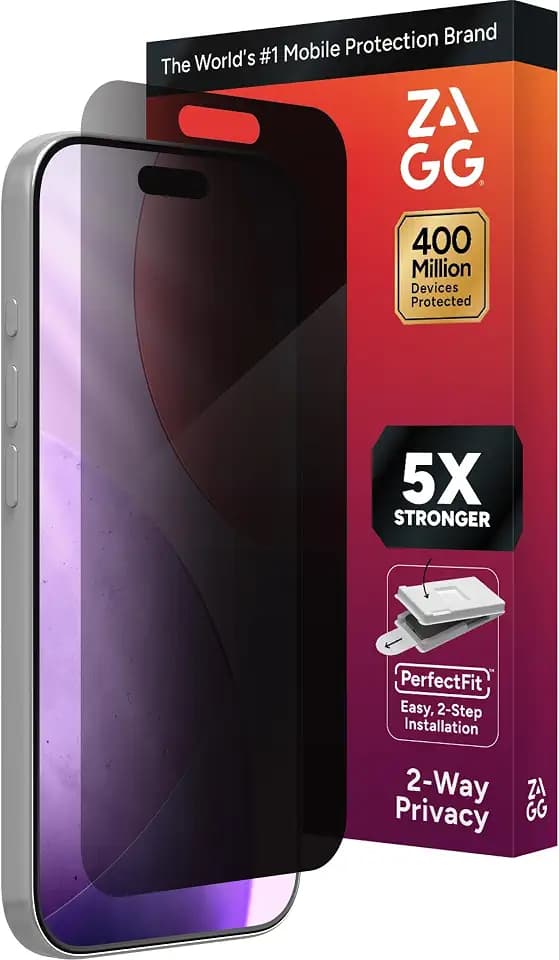 ZAGG Glass Elite Privacy Screen Protector for iPhone 17 Pro