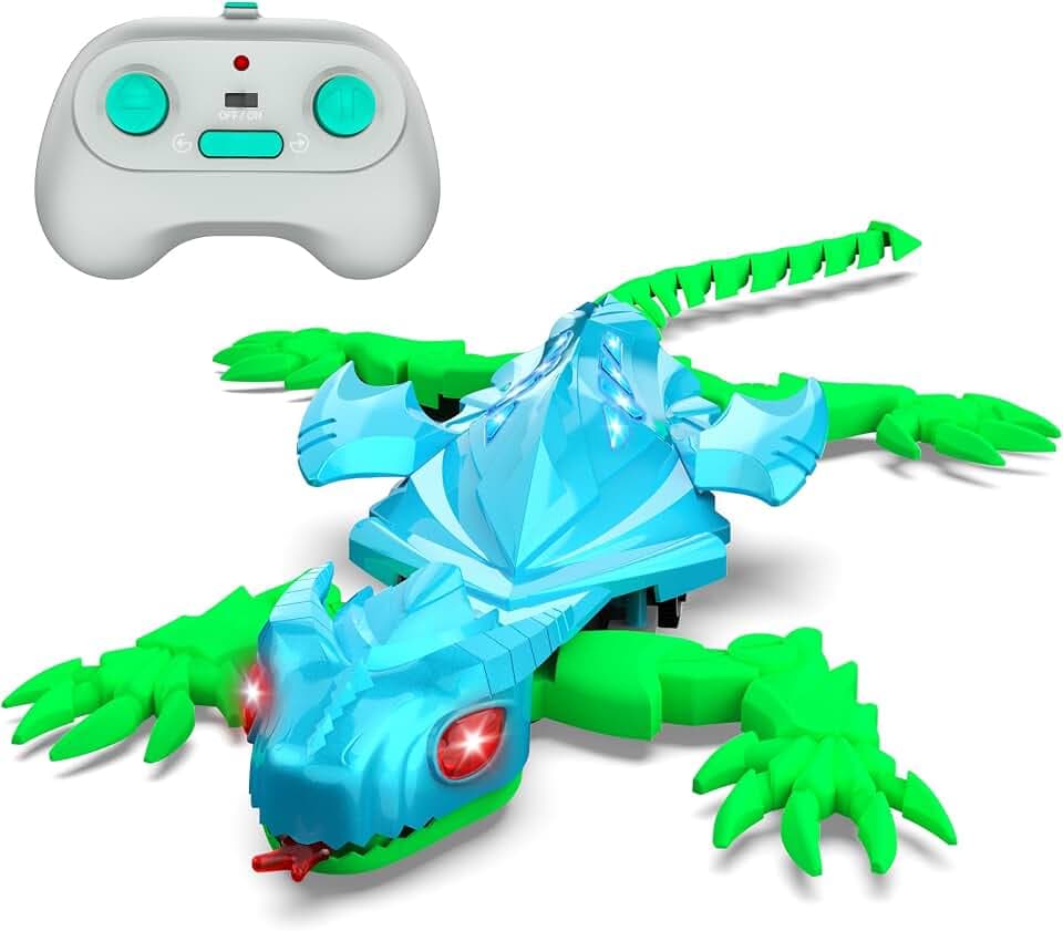 TWFRIC Wall Climbing Lizard Rechargeable Remote Control Toy
