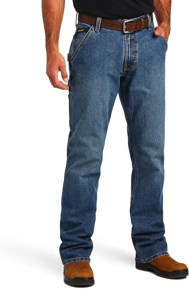 ARIAT Men's Rebar M4 Low Rise Durastretch Workhorse Boot Cut Jean