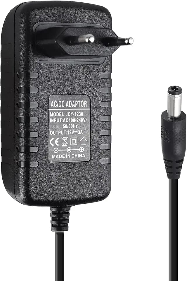 12V 3A Netzteil Adapter Universal Transformator AC 110-240V zu DC 12V 3A 36W Adapter Schaltnetzteil Euro Stecker Steckernetzteil für LED Streifen Lichter, Router, LED Lampen
