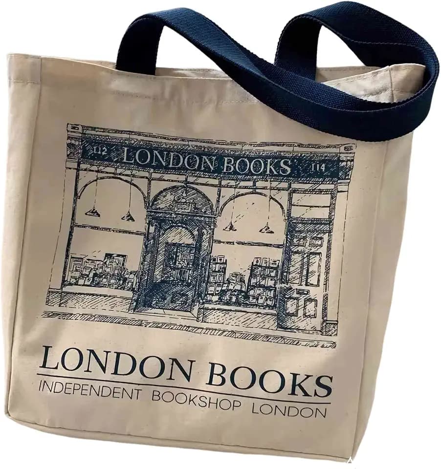Lefe Liee canvas tote bag for women, book tote bag aesthetic with zipper, cute small book tote, Portable Washable for Women Grocery Shopping Gift Bag for Birthday Teachers' Day