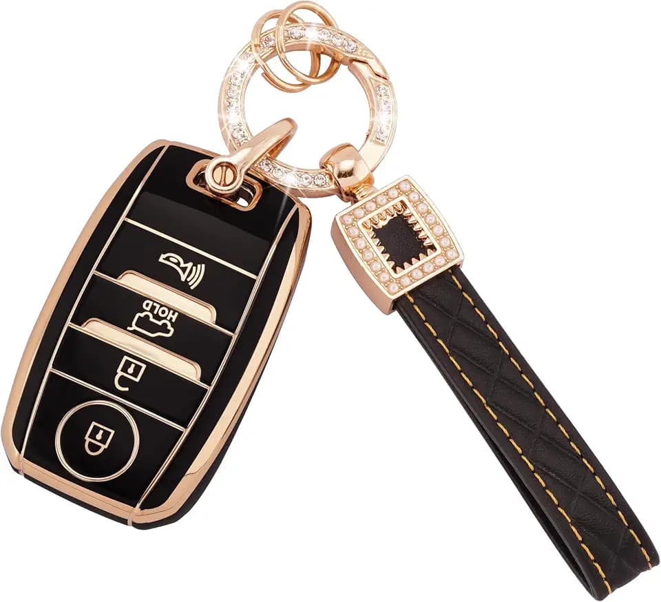 EKALA for Kia Key Fob Cover, 4 Buttons Soft TPU Key Fob Protector