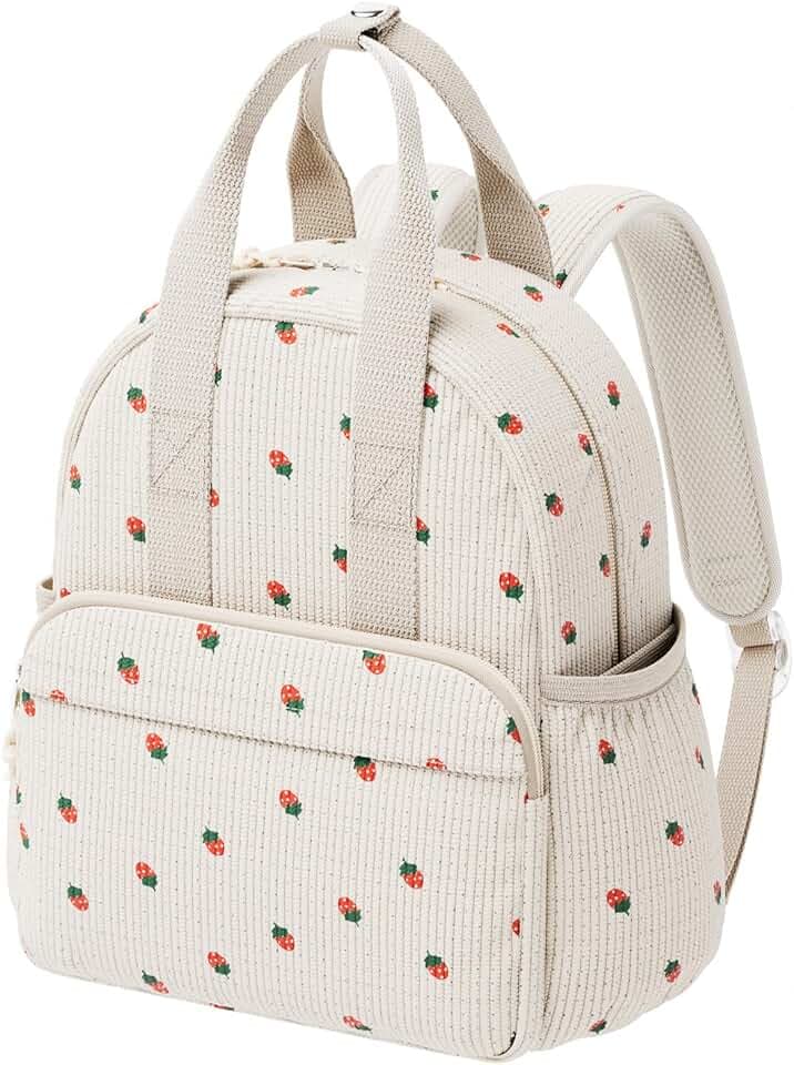 Corduroy Toddler Backpack for Preschool Boys Girls Ages 2-4