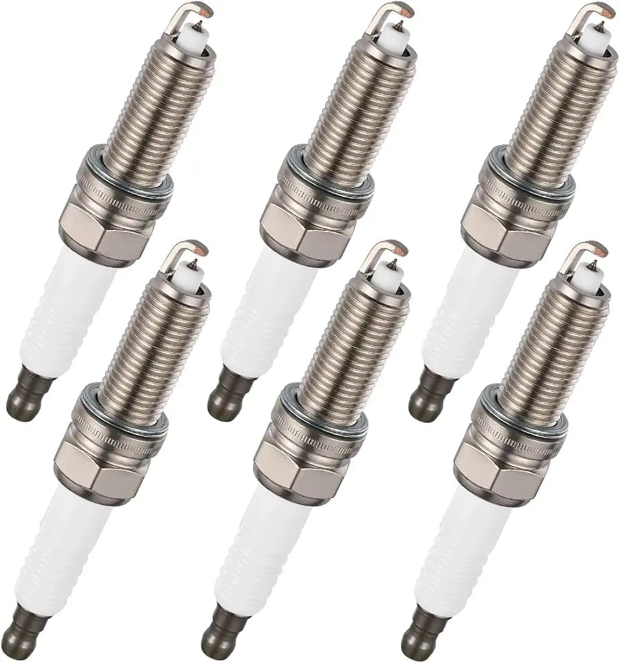 BDFHYK 4024102498 Iridium Spark Plugs Compatible with Jeep Wrangler 2012-2017 3.6L 3604CC 220Cu. In. V6 GAS DOHC Naturally Aspirated, Set of 6